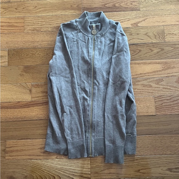 Anne Klein Brown Zip Up - Picture 1 of 5
